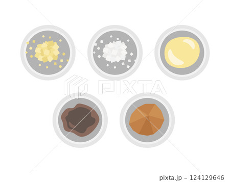 調味料 さしすせそ イラスト 調味料 さしすせそ イラスト 124129646