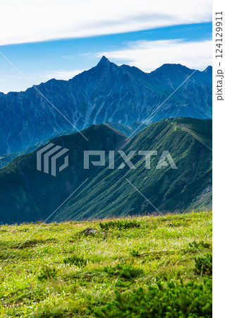 双六岳から見る槍ヶ岳と西鎌尾根 北アルプス双六岳三俣蓮華岳登山 双六岳から見る槍ヶ岳と西鎌尾根 北アルプス双六岳三俣蓮華岳登山 124129911