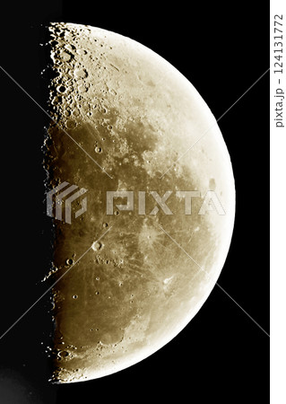 下弦の月 月 下弦の月 月 124131772