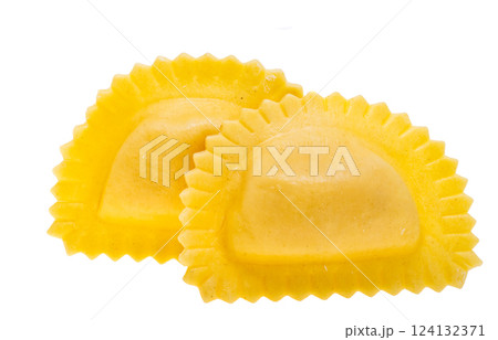 italian ravioli isolated italian ravioli isolated 124132371