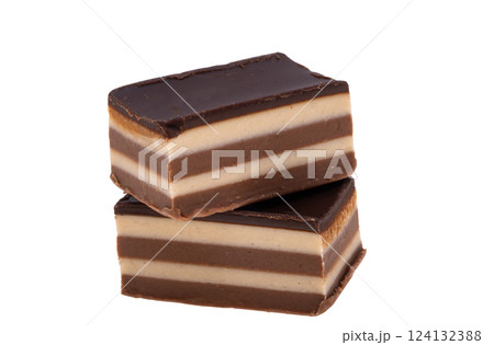 chocolate candies isolated 124132388