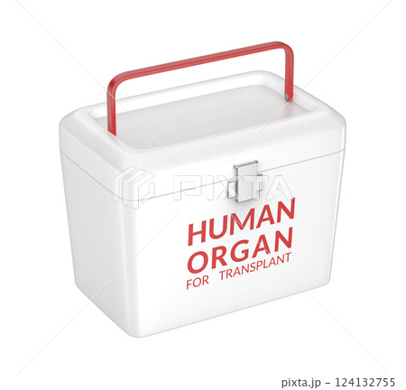 Human organ transport box 124132755