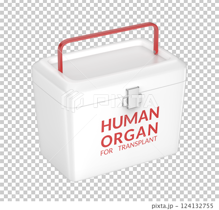 Human organ transport box 124132755