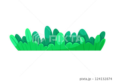 Green Bush as Forest and Woodland Element Vector Illustration Green Bush as Forest and Woodland Element Vector Illustration 124132874