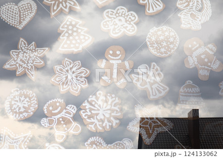 Gingerbread and the magic of the holiday. 124133062
