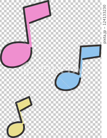 Cute pastel colored triplet icon 124133230