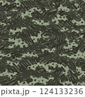 Trendy camouflage military pattern. Vector camo pattern for clothing design. 124133236