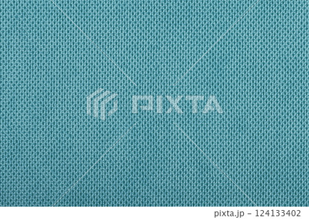 Blue fabric cotton texture. Textile background fabric 124133402
