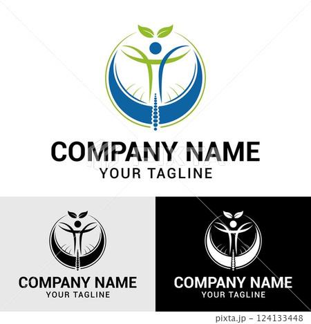 Physiotherapy Treatment Care Logo Design Template. Medical, Clinic, Hospital Health Care, Treatment Logo Design. Physiotherapy Treatment Care Logo Design Template. Medical, Clinic, Hospital Health Care, Treatment Logo Design. 124133448