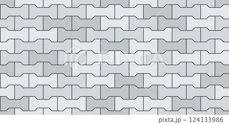 Pavement brick seamless pattern. Sidewalk floor texture. Street paver block road. Geometric brick tiles seamless pattern. Vector illustration isolated on white background Pavement brick seamless pattern. Sidewalk floor texture. Street paver block road. Geometric brick tiles seamless pattern. Vector illustration isolated on white background 124133986