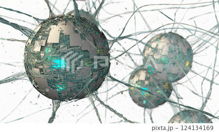 Neural Nexus: Abstract Spheres of Connectivity and Light 124134169