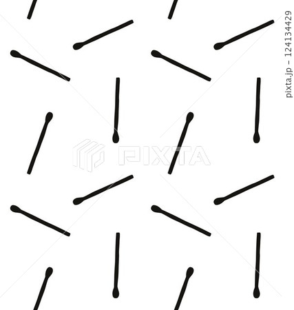 Vector seamless pattern of burning match Vector seamless pattern of burning match 124134429