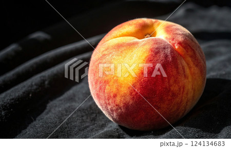 Summer peach: a source of vitamins, energy and vivacity 124134683