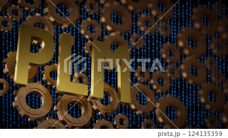 The PLM or Product Lifecycle Management for Business concept 3d Rendering. The PLM or Product Lifecycle Management for Business concept 3d Rendering. 124135359