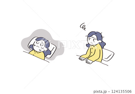 睡眠に関するイラスト 睡眠に関するイラスト 124135506