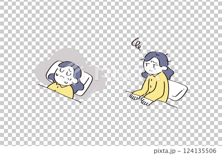 睡眠に関するイラスト 睡眠に関するイラスト 124135506