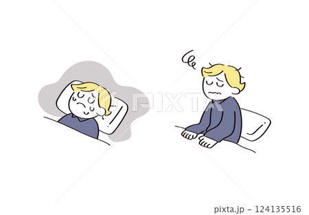 睡眠に関するイラスト 124135516