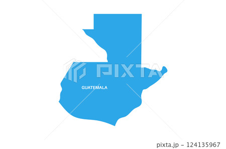 Guatemala country silhouette Guatemala country silhouette 124135967
