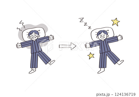 睡眠に関するイラスト 睡眠に関するイラスト 124136719