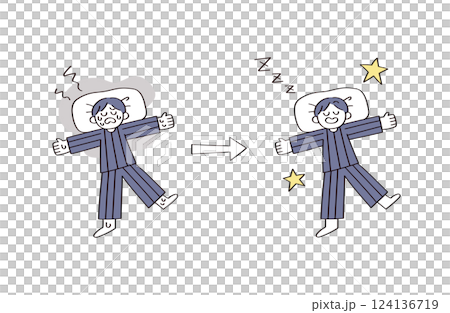 睡眠に関するイラスト 睡眠に関するイラスト 124136719