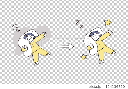 睡眠相關插圖 睡眠相關插圖 124136720