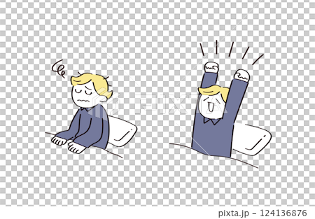 睡眠に関するイラスト 睡眠に関するイラスト 124136876