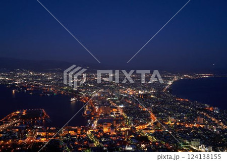 北海道 函館山からの100万ドルの夜景 北海道 函館山からの100万ドルの夜景 124138155