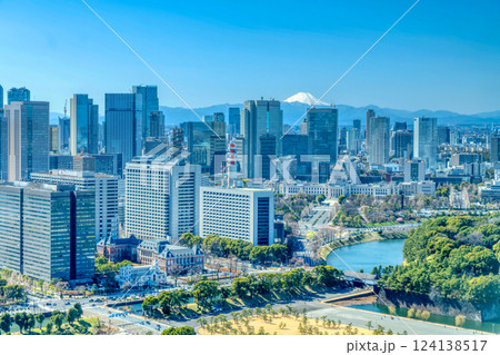 東京・丸の内から望む富士山 東京・丸の内から望む富士山 124138517