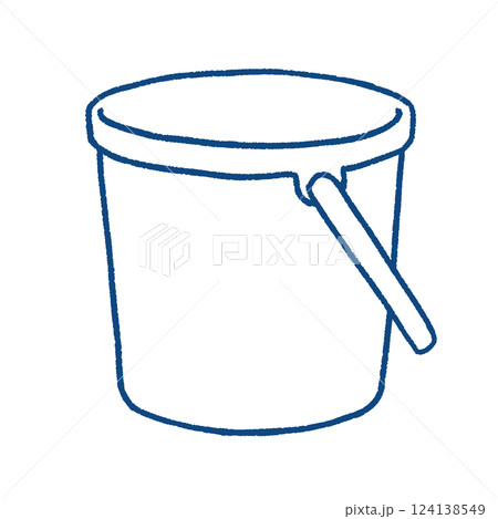 シンプルなバケツのイラスト 124138549