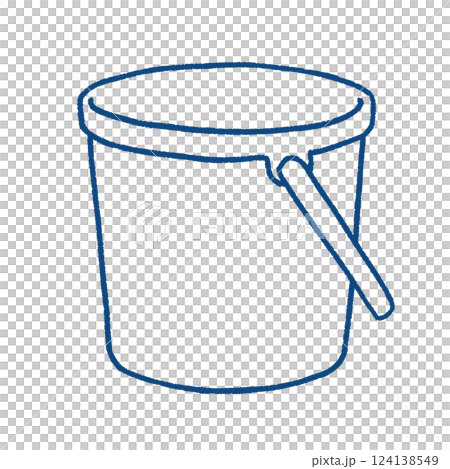 シンプルなバケツのイラスト 124138549