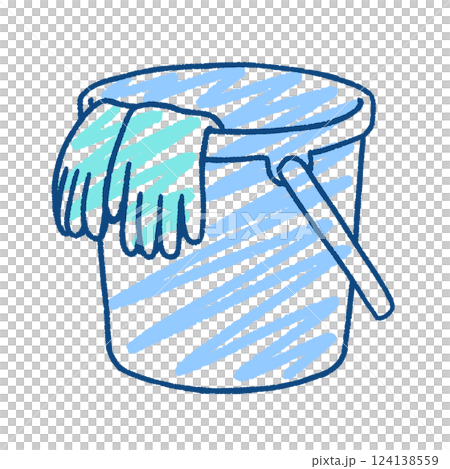 シンプルなバケツのイラスト 124138559