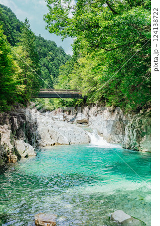 ＜長野＞阿寺渓谷の美しい絶景　-牛ヶ淵- 124138722