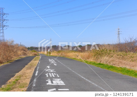 千葉県千葉市花見川サイクリングロード沿線の風景2025年3月 千葉県千葉市花見川サイクリングロード沿線の風景2025年3月 124139171