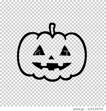 シンプルなカボチャのイラスト素材 124139735
