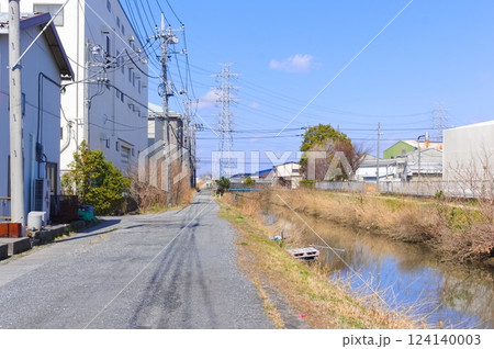 埼玉県吉川市大場川沿いの風景2025年3月 124140003