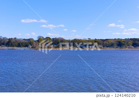 千葉県我孫子市手賀沼の風景2025年3月 124140210