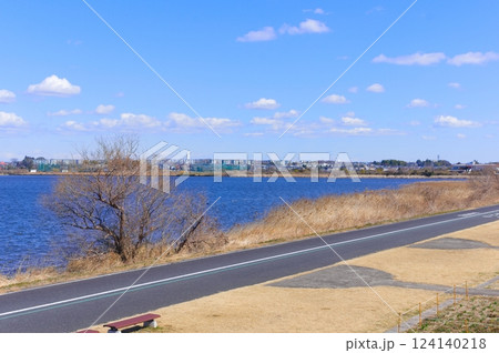 千葉県我孫子市手賀沼の風景2025年3月 124140218
