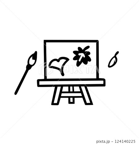 シンプルなスケッチのイラスト素材 124140225