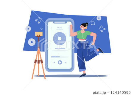 Women Streaming Music Play Online Women Streaming Music Play Online 124140596