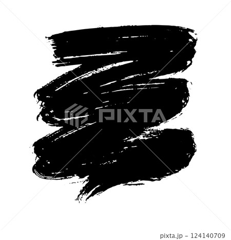 Hand Drawn Painted Brush Grunge Stroke Banner for Text Boxes 124140709