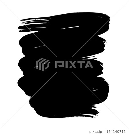 Hand Drawn Painted Brush Grunge Stroke Banner for Text Boxes 124140713