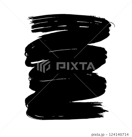 Hand Drawn Painted Brush Grunge Stroke Banner for Text Boxes 124140714