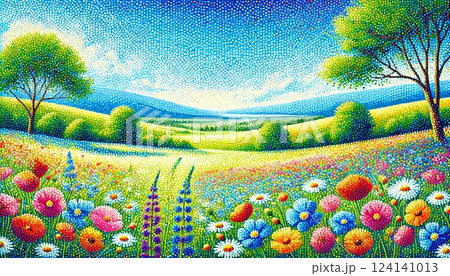 広がる花畑 124141013