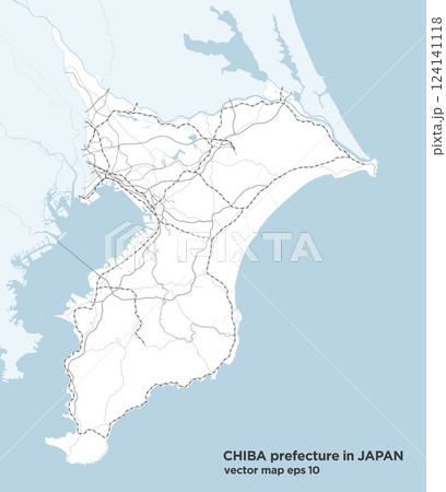 日本の千葉県のシンプルなロードマップ 124141118