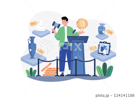 New years Eve Illustration concept. 124141186