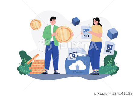 New years Eve Illustration concept. 124141188