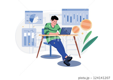 New years Eve Illustration concept. New years Eve Illustration concept. 124141207