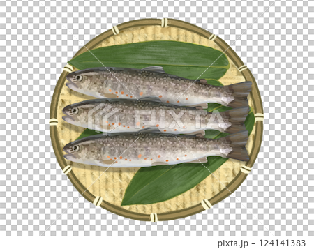 Char (with colander and bamboo leaves) 124141383