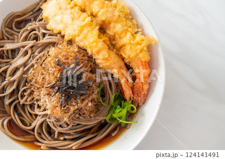 Japanese ramen noodles with shrimps tempura Japanese ramen noodles with shrimps tempura 124141491