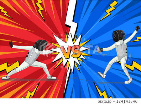 Dynamic Fencing Duel Showdown Dynamic Fencing Duel Showdown 124141546